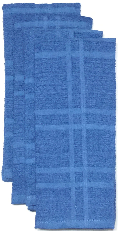 Set of 4, 100% Cotton Window Panel Terry Kitchen Towel - 4 Kitchen Towels Size: 15 x 25 inch Ultra Absorbent, Maximum Softness and Machine Washable.