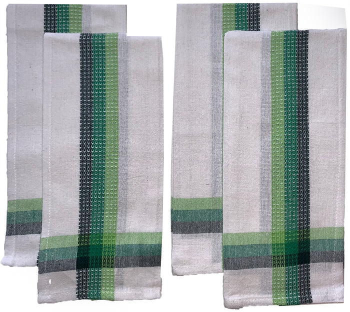 Set of 4, 100% Cotton Terry Kitchen Towels Ultra Absorbent Size : 16 x 26 Inch.