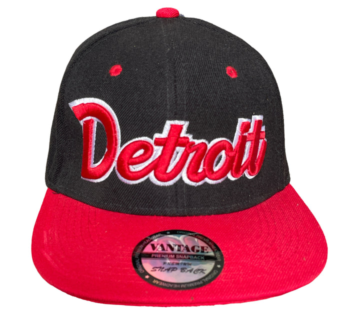 100% Cotton Detroit Baseball Cap Trucker Hat Head Wear Adjustable Snapback