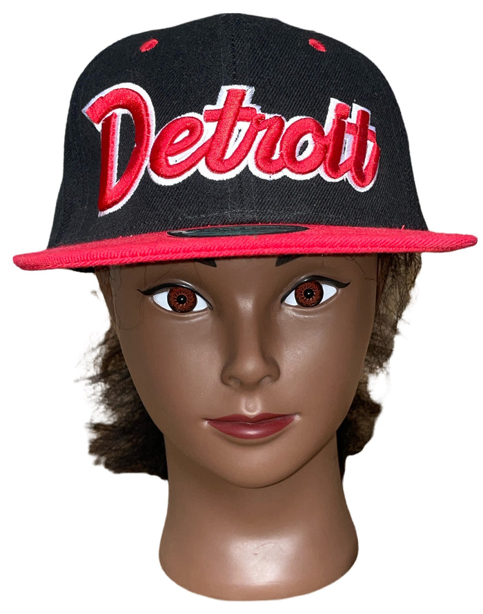 100% Cotton Detroit Baseball Cap Trucker Hat Head Wear Adjustable Snapback