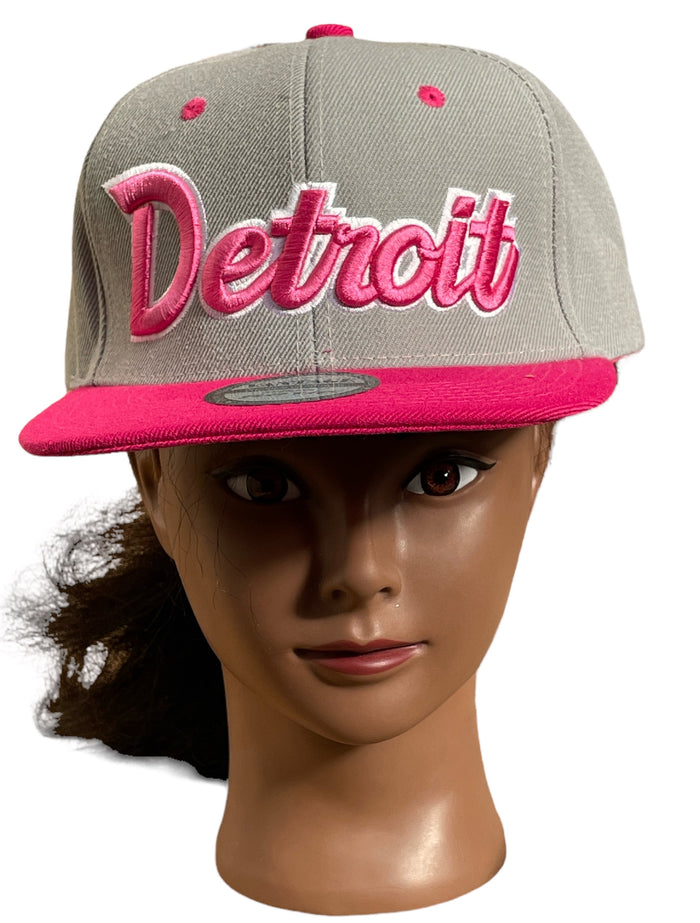 100% Cotton Detroit Baseball Cap Trucker Hat Head Wear Adjustable Snapback