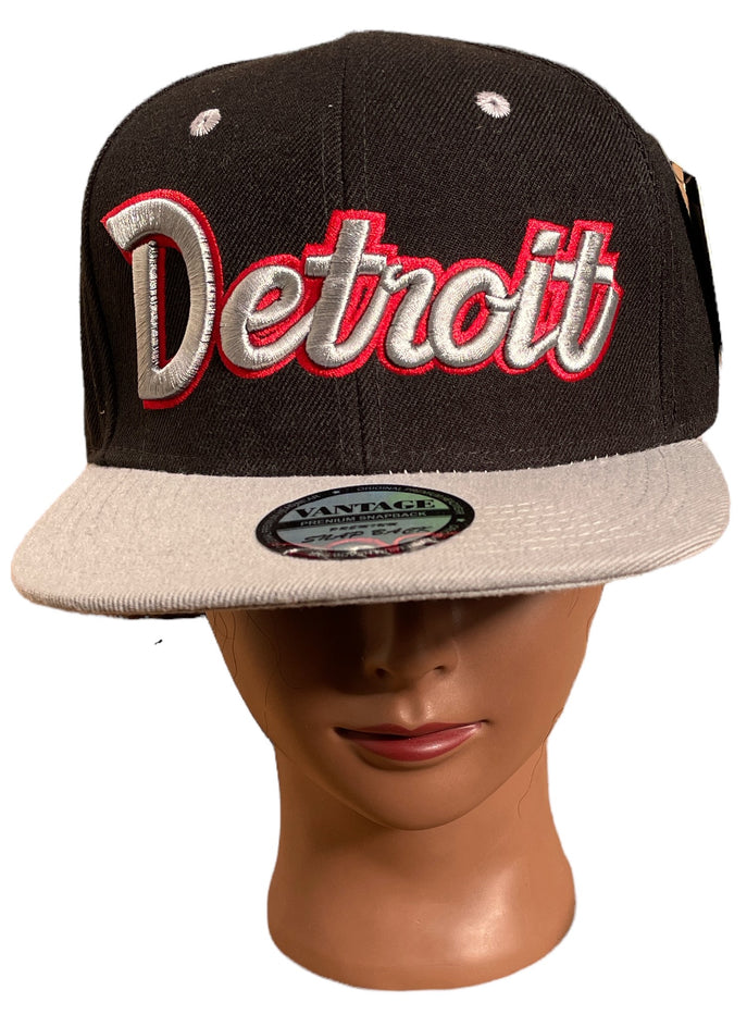 100% Cotton Detroit Baseball Cap Trucker Hat Head Wear Adjustable Snapback