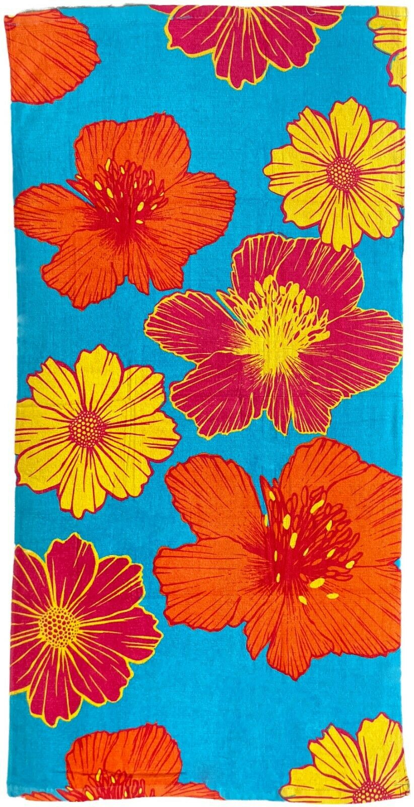 100% Cotton Floral Velour Beach Towel Soft & Quick Dry 30" x 60"